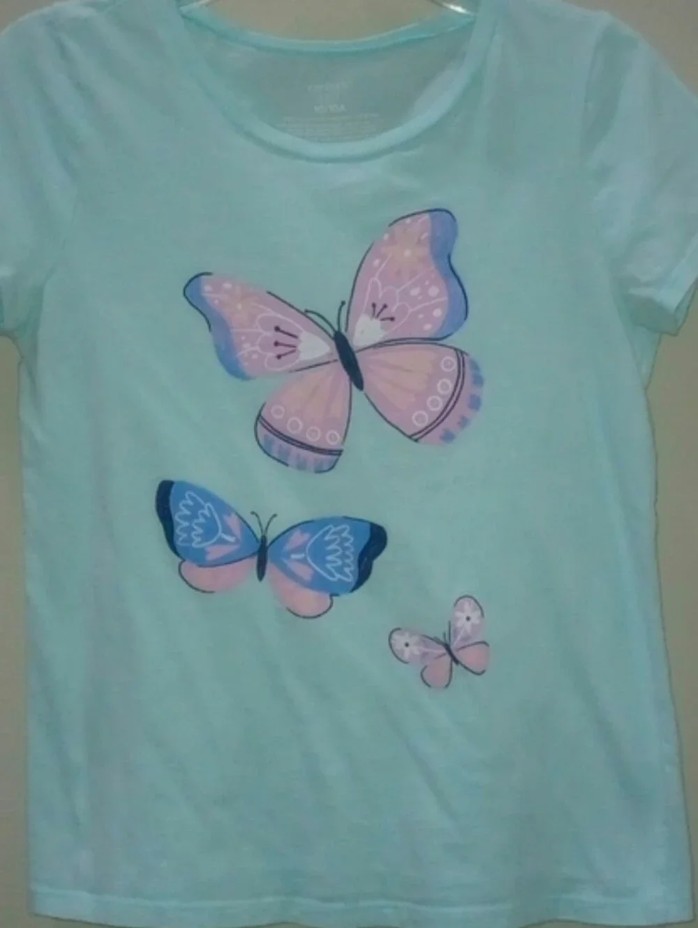 Carter's Light Blue Butterfly Graphic Tee